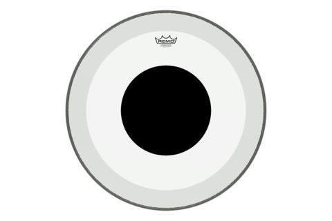 Blána pro bicí Powerstroke 3 Transparent Black Dot