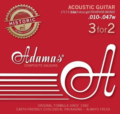 Adamas struny pro akustickou kytaru Adamas Phosphor Bronze Historic Reissue