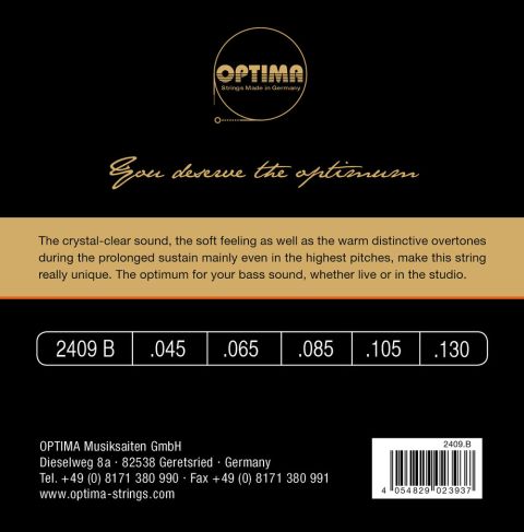 Optima struny pro E-bas Unique Studio Gold Strings