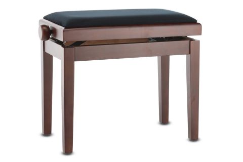 Piano stolička Deluxe ořech - tmavě matné