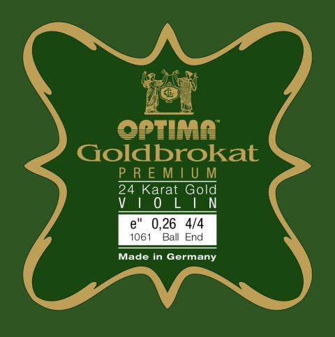 Optima struny pro housle Goldbrokat Premium 24 Karat Gold