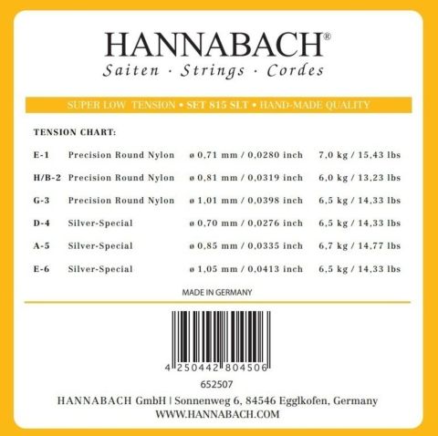 Struny pro klasickou kytaru série 815 Super Low Tension Silver special