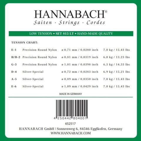 Struny pro klasickou kytaru série 815 Low tension Silver special Struny pro klasickou kytaru série 815 Low tension Silver special