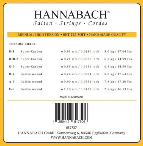 Struny pro klasickou kytaru série 725 Medium/High Tension Goldin Struny pro klasickou kytaru série 725 Medium/High Tension Goldin