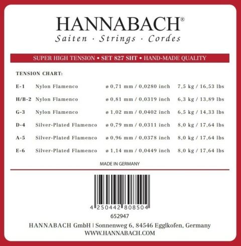 Struny pro klasickou kytaru série 827 Super High Tension Flamenco