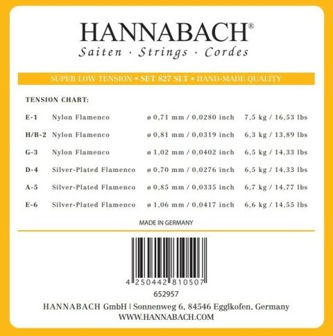 Struny pro klasickou kytaru série 827 Super Low Tension Flamenco