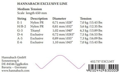 Struny pro klasickou kytaru série Exclusive Medium tension Struny pro klasickou kytaru série Exclusive Medium tension