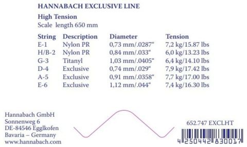 Struny pro klasickou kytaru série Exclusive High tension