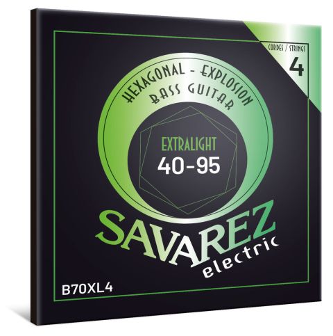 Savarez struny pro E-bas Hexagonal Explosion