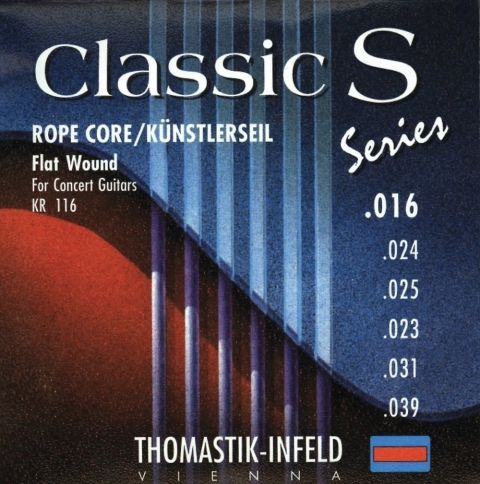 Thomastik struny pro klasickou kytaru Classic S Series. Rope Core. Umělecké lano