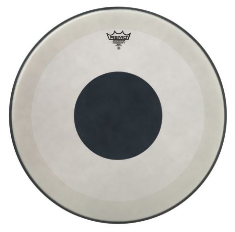 Blána pro bicí Powerstroke 3, bílá-zdrsnělá Black Dot
