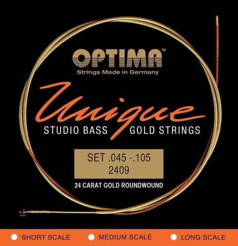 Optima struny pro E-bas Unique Studio Gold Strings