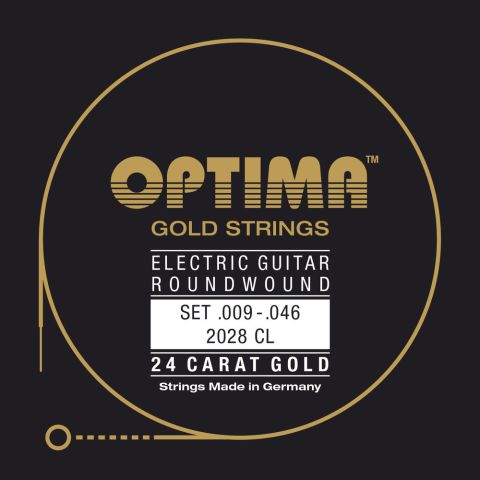 Optima struny pro E-kytaru Gold Strings Round Wound