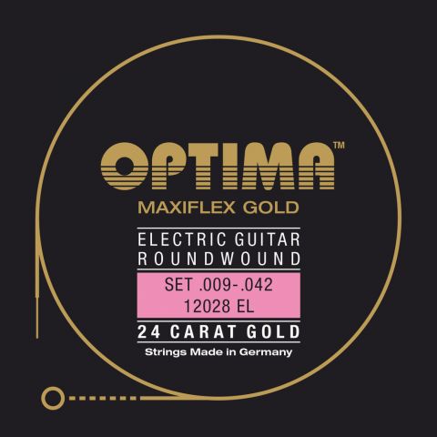 Optima struny pro E-kytaru Gold Strings. Maxiflex