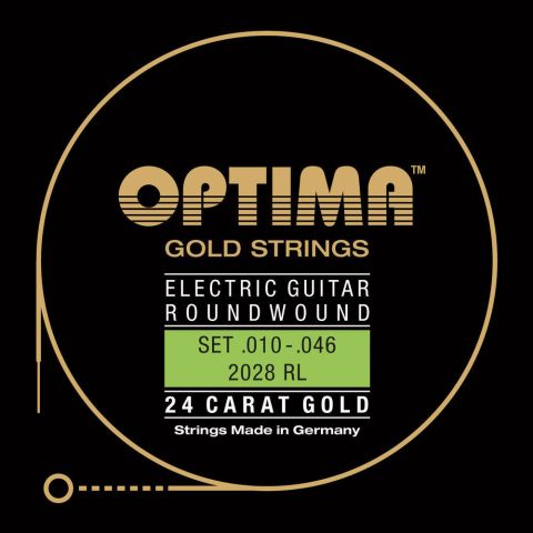 Optima struny pro E-kytaru Gold Strings Round Wound