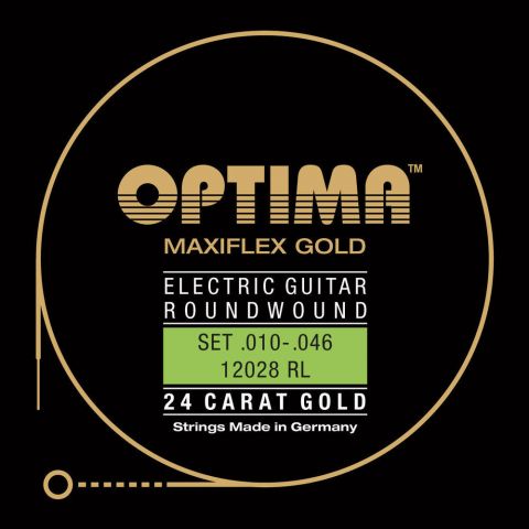 Optima struny pro E-kytaru Gold Strings. Maxiflex