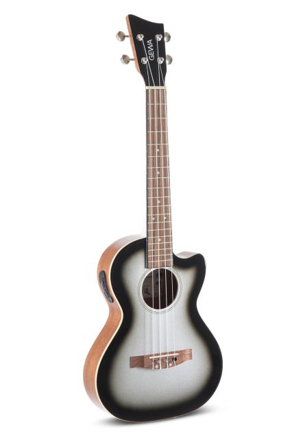 Tenor E-akustické Ukulele Manoa Roadie R-TE-CE-SILVER