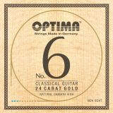 Optima struny pro klasickou kytaru č.6 - 24 Karat Gold Sada Karbon Gold high NO6.GCHT