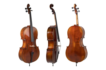 Cello Allegro-VC1 ANTIK 3/4 včetně Setup, pouzdra, karbonového smyčce a Larsen Aurora strun