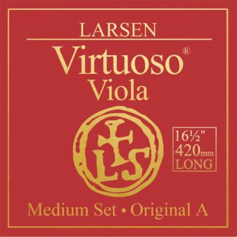 Larsen Struny pro Violu  extra dlouhé provedení - menzura 420mm, medium tension