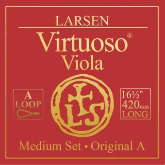 Larsen Struny pro Violu  extra dlouhé provedení - menzura 420mm, medium tension