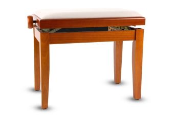 Piano stolička Deluxe Třešeň lesk Béžový potah JB2