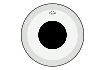 Blána pro bicí Powerstroke 3 Transparent Black Dot 22