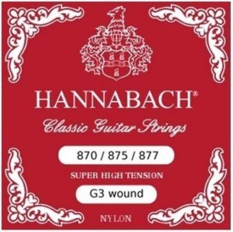 Hannabach Struny pro Klasickou kytaru G/3 Nylon ovinuté