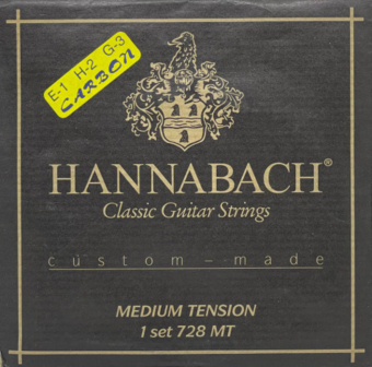 Hannabach Struny pro Klasickou kytaru Serie 728 Custom Made Carbon