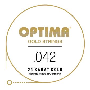 Struny pro E-kytaru Gold Strings Round Wound E6 . 042w GE042