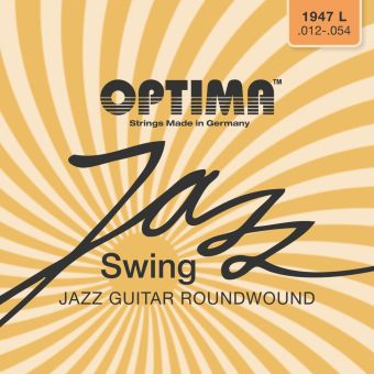 Optima struny pro E-kytaru Jazz Swing série Round Wound Sada 1947L