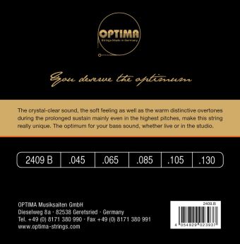 Optima struny pro E-bas Unique Studio Gold Strings 5-str. long sc. 2409B