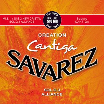 Savarez struny pro klasickou kytaru Creation Cantiga 510 Sada Normal 510MR