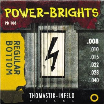 Thomastik struny E-kytaru Power Brights Series Sada 008 PB108