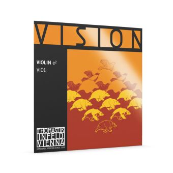 Struny pro housle Vision Synthetic Core E steel VI017/8