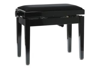 Piano stolička Deluxe Autolift černé, vysoký lesk JB2