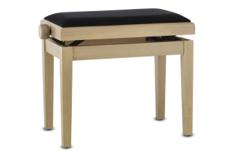 Piano stolička Deluxe White Ash Černý potah JB2