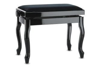 Piano stolička Deluxe Classic černé, vysoký lesk JB2