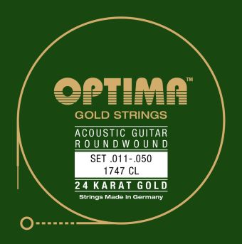 Struny pro Akustickou kytaru Gold Strings Sada 1747CL