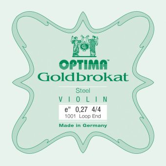 Optima struny pro housle Lenzner Goldbrokat Violine E 0,27 K hart
