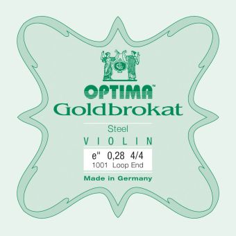 Optima struny pro housle Lenzner Goldbrokat Violine E 0,28 S x-hart