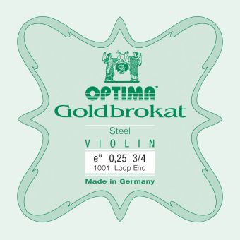 Optima struny pro housle Lenzner Goldbrokat Violine E 0,25 S Lehké provedení