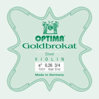 Optima struny pro housle Lenzner Goldbrokat Violine E 0,26 K medium