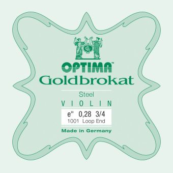 Optima struny pro housle Lenzner Goldbrokat Violine E 0,28 S x-hart