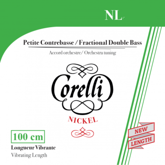 Corelli Struny pro kontrabas Fractional - malé menzury
