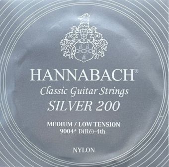 Hannabach Struny pro klasickou kytaru série 900 Medium/Low Tension Silver 200