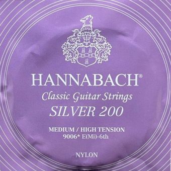 Hannabach Struny pro klasickou kytaru série 900 Medium / High Tension Silver 200