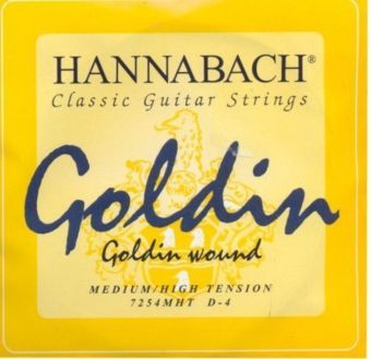 Hannabach Struny pro klasickou kytaru série 725 Medium/High Tension Goldin