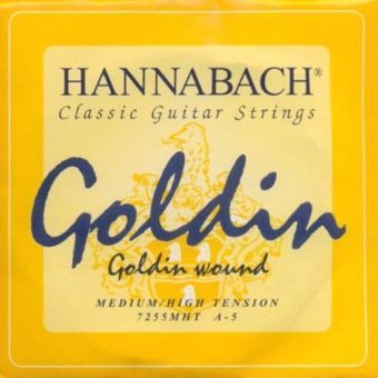 Hannabach Struny pro klasickou kytaru série 725 Medium/High Tension Goldin