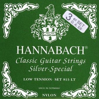 Hannabach Struny pro klasickou kytaru série 815 Low tension Silver special